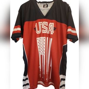 Greater half Amendment 2 USA polo jersey XL